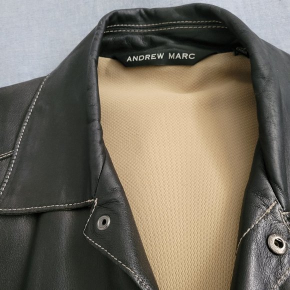 Andrew Marc Leather Jacket - Picture 2 of 3